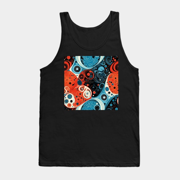 Abstract Swirls and Waves Effect illustration Tank Top by Russell102